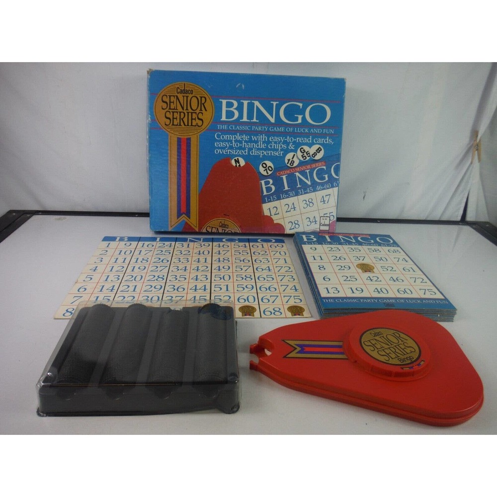 Vintage 1990 Cadaco Group BINGO Senior Series The Classic Party Game